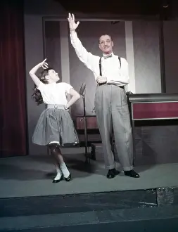 Father And Daughter Prints: YOU BET YOUR LIFE, from left: Melinda Marx, Groucho Marx, 1951-1961