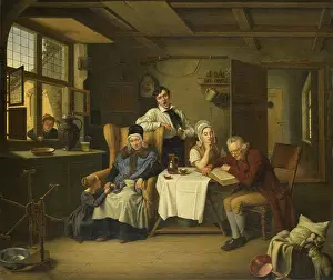 Doll Prints: Bible Reading, by Eduard Karl Gustav Lebrecht Pistorius