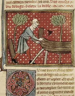 Transportations Prints: Bible translated by Guyart des Moulins (14th c)