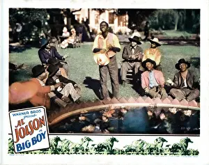 Performer Prints: BIG BOY, US lobbycard, Al Jolson (center), 1930