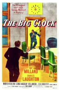Shooting Prints: THE BIG CLOCK, US poster art, Ray Milland, 1948