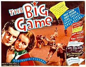Huston Prints: THE BIG GAME, from left: Philip Huston, June Travis, 1936