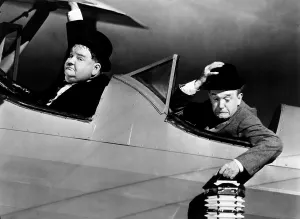 Afraid Prints: THE BIG NOISE, from left: Oliver Hardy