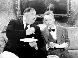 THE BIG NOISE, Oliver Hardy, Stan Laurel, 1944, (c) 20th Century Fox, TM & Copyright / Courtesy: Everett Collection