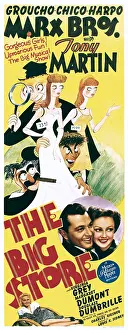 Top Hat Prints: THE BIG STORE, Groucho Marx, Harpo Marx, Chico Marx, Tony Martin, Virginia Grey, 1941