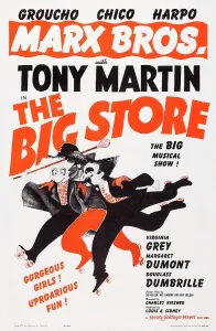 Chico Prints: THE BIG STORE, US poster, The Marx Brothers; from left: Harpo Marx
