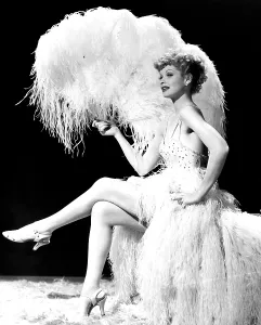 Feather Fan Prints: THE BIG STREET, Lucille Ball, 1942