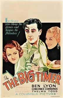 Todd Prints: THE BIG TIMER, US poster, from left: Constance Cummings, Ben Lyon, Thelma Todd, 1932