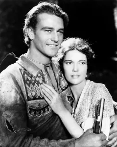 Marguerite Prints: THE BIG TRAIL, from left, John Wayne
