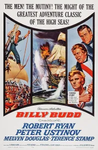 Mutiny Prints: BILLY BUDD, US poster art, right from top: Robert Ryan, Peter Ustinov, Terence Stamp, 1962