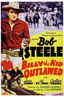 Carleton Prints: BILLY THE KID OUTLAWED, poster art