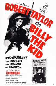 Images Dated 2nd March 2015: BILLY THE KID, US poster, Robert Taylor, 1941