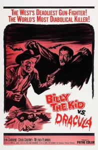 Cape Prints: BILLY THE KID VS DRACULA, US poster art, Chuck Courtney, John Carradine, 1966