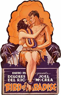 Images Dated 17th June 2013: BIRD OF PARADISE, l-r: Dolores Del Rio, Joel McCrea on die cut display, 1932