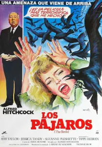 Hands Outstretched Prints: THE BIRDS, (aka LOS PAJAROS), l-r: Alfred Hitchcock