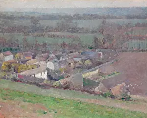 Impressionism Prints: A BIRDS EYE VIEW, by Theodore Robinson, 1889, American painting, oil on canvas