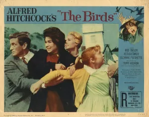 Cartwright Prints: THE BIRDS, LOBBYCARD, from left: Rod Taylor