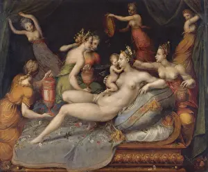 16th Century Prints: THE BIRTH OF CUPID, by Master of Flora
