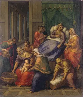 Santa Prints: Birth of the Virgin Mary (Nascita di Maria Vergine)