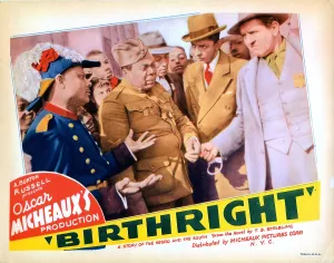 Hand Gesture Prints: BIRTHRIGHT, lobbycard, 1938