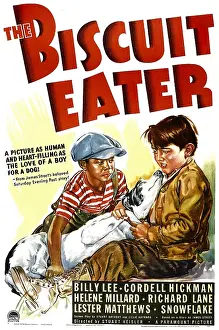 Hickman Prints: THE BISCUIT EATER, from left: Cordell Hickman, Promise the dog, Billy Lee, 1940