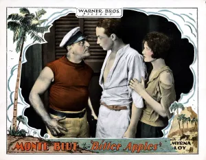 Tough Guy Prints: BITTER APPLES, from left, Robert Bary, Monte Blue, Myrna Loy, 1927