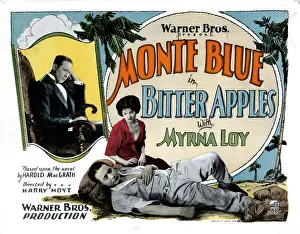 Myrna Prints: BITTER APPLES, Monte Blue, (left and front), Myrna Loy, 1927