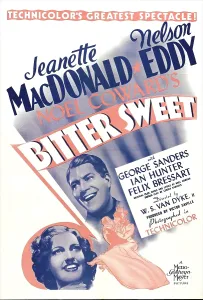 Images Dated 7th June 2013: BITTER SWEET, US poster, bottom from left: Jeanette MacDonald, Nelson Eddy, 1940