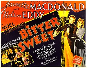 Lamp Post Prints: BITTER SWEET, right from left: Nelson Eddy, Jeanette MacDonald, 1940