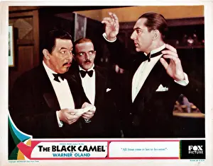 Hands Up Prints: THE BLACK CAMEL, lobbycard, from left: Warner Oland