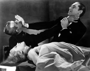 Sheet Prints: THE BLACK CAT, Lucille Lund, Boris Karloff, Bela Lugosi, 1934