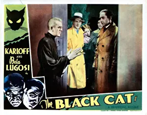 Wells Prints: THE BLACK CAT, bottom right from left: Boris Karloff