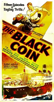 Punching Prints: THE BLACK COIN, top right: Ralph Graves, 1936