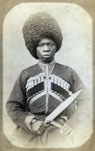 Fur Hat Prints: Black Cossack. Karabakhski 'Arab' Negro mountainier