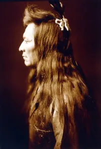 Images Dated 27th August 2008: Black Eagle, Nez Perc man. Edward S. Curtis photo, ca. 1905