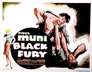 Images Dated 17th April 2017: BLACK FURY, US poster, Paul Muni, 1935