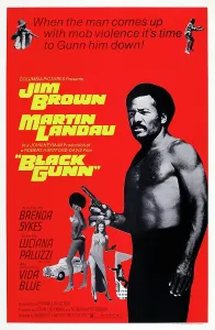 Topless Prints: BLACK GUNN, US poster art, Jim Brown, 1972