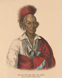 Blanket Prints: Black Hawk, Sauk Chief, c. 1838, after the Black Hawk War of 1832