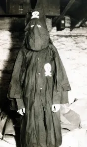 Hate Groups Prints: Black Legion member in his night rider robes