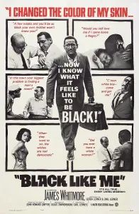 Blackface Prints: BLACK LIKE ME, US poster art, James Whitmore, 1964