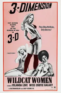 Re Issue Prints: BLACK LOLITA, (aka WILDCAT WOMEN, reissue title), US poster, 1975