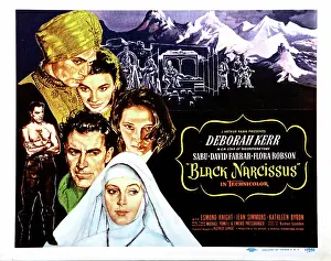 Barechested Prints: BLACK NARCISSUS, David Farrar, Sabu, Jean Simmons, Deborah Kerr, Kathleen Byron, 1947