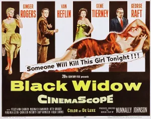 Tierney Prints: BLACK WIDOW, US lobbycard, Ginger Rogers