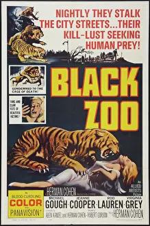 Attacking Prints: BLACK ZOO, poster art, 1963