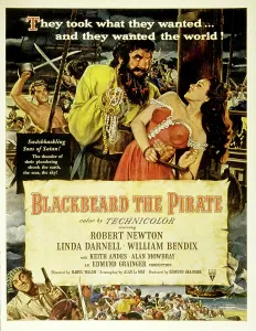 Barechested Prints: BLACKBEARD THE PIRATE, (poster art)