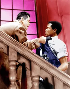 High School Prints: BLACKBOARD JUNGLE, from left: Glenn Ford, Sidney Poitier, 1955