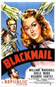 Ricardo Prints: BLACKMAIL, US poster, top from left: Grant Withers