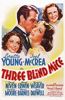 Pauline Prints: THREE BLIND MICE, from left: Marjorie Weaver