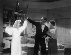 Constance Prints: BLITHE SPIRIT, from left: Kay Hammond, Rex Harrison, Constance Cummings, 1945