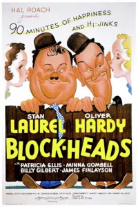 Hardy Prints: BLOCK-HEADS (aka BLOCKHEADS), Laurel & Hardy (Oliver Hardy, Stan Laurel), 1938